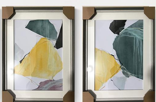 Yiwu City Fine Painting Decorative Painting 52X68cm Glass Cardstock Painting full figure