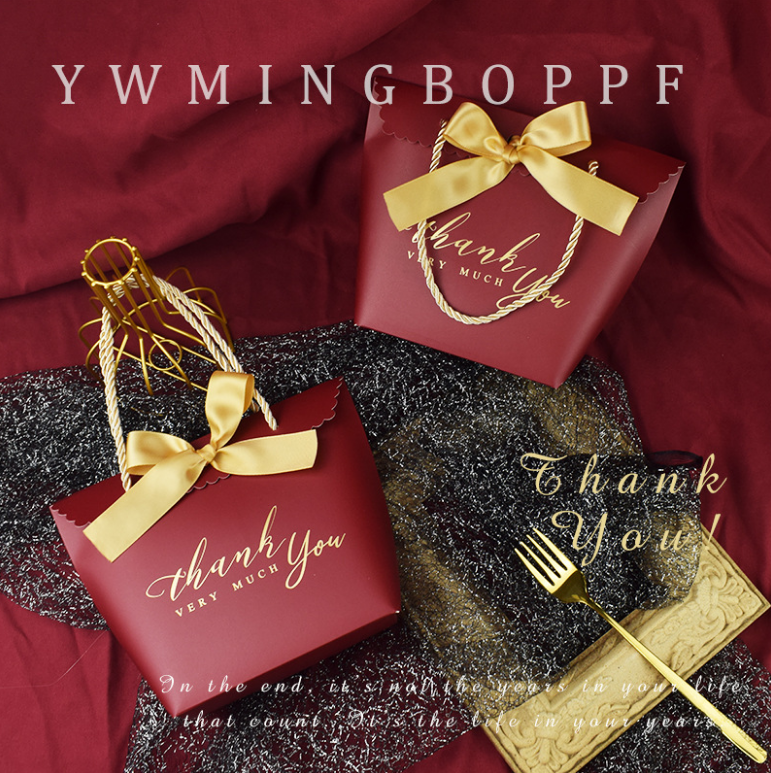 新款创意手提式喜糖盒 中式结婚庆伴手礼品包装喜糖纸袋批发(定制款图片仅供参考)详情图3