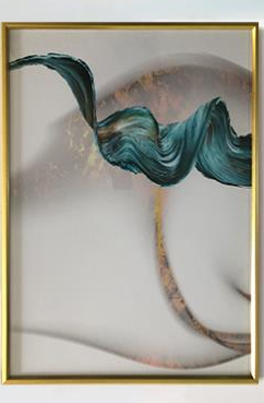Yiwu Fine Painting Decorative Painting 50X70cm Abstract Simple Frame Decorative Painting details Picture