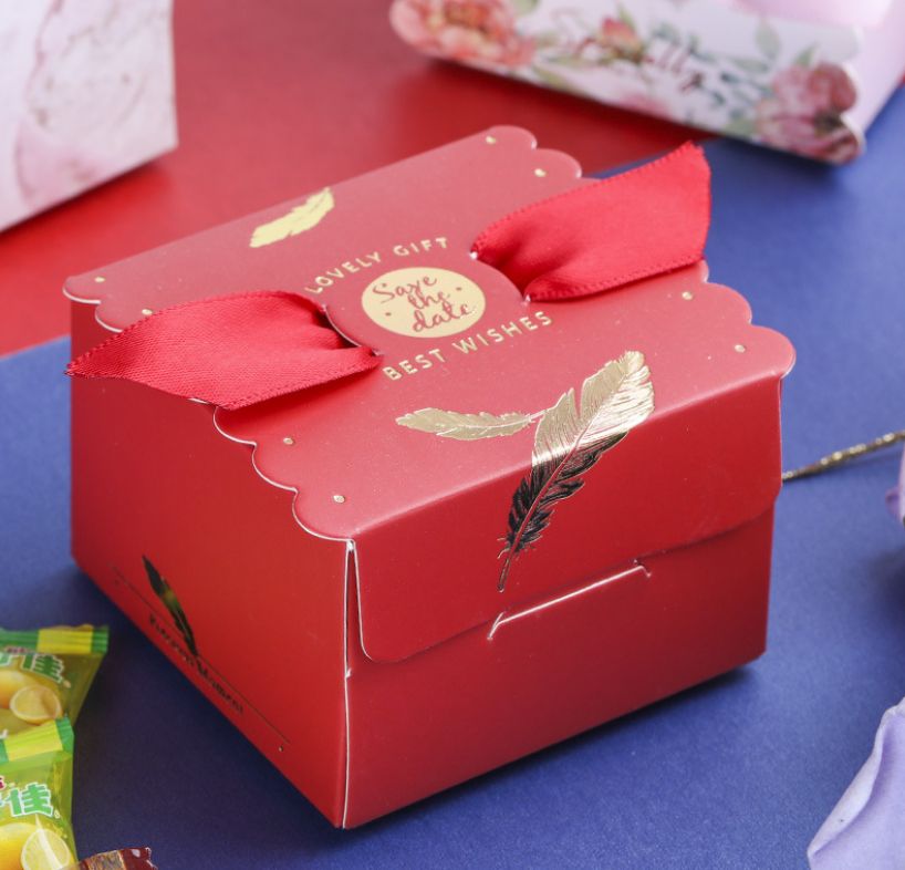韩式创意结婚方形喜糖糖盒子中式糖果纸盒满月喜糖袋欧式结婚用品批发(定制款图片仅供参考)细节图