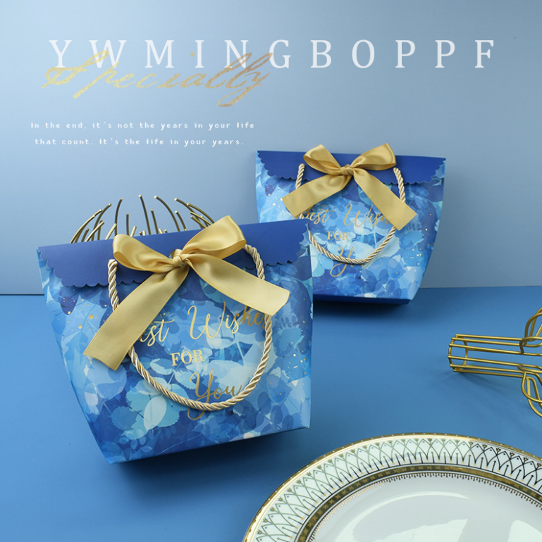 新款创意手提式喜糖盒 中式结婚庆伴手礼品包装喜糖纸袋批发(定制款图片仅供参考)详情图4