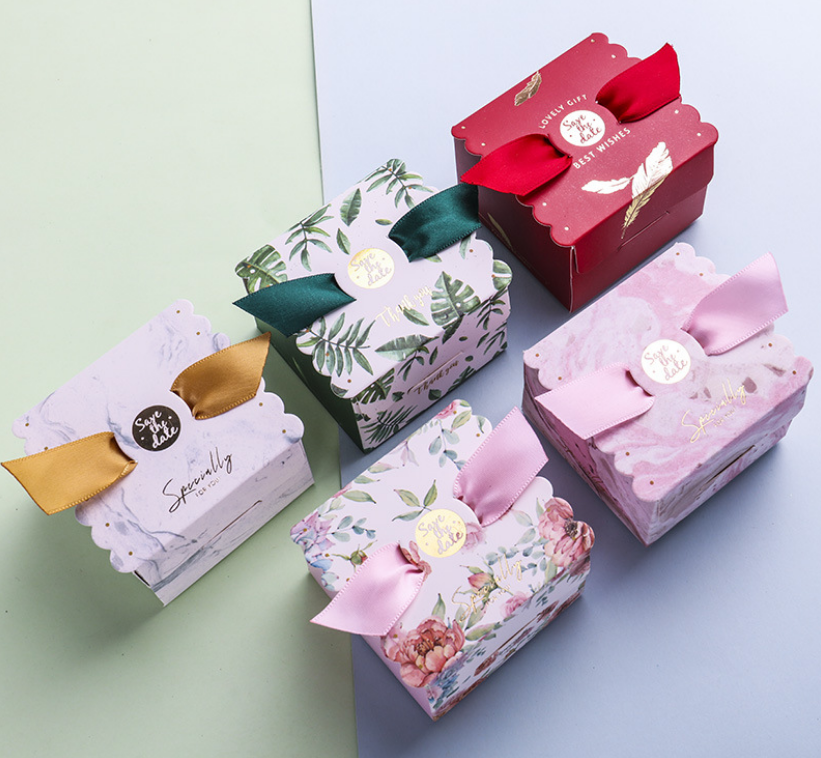 韩式创意结婚方形喜糖糖盒子中式糖果纸盒满月喜糖袋欧式结婚用品批发(定制款图片仅供参考)详情图1