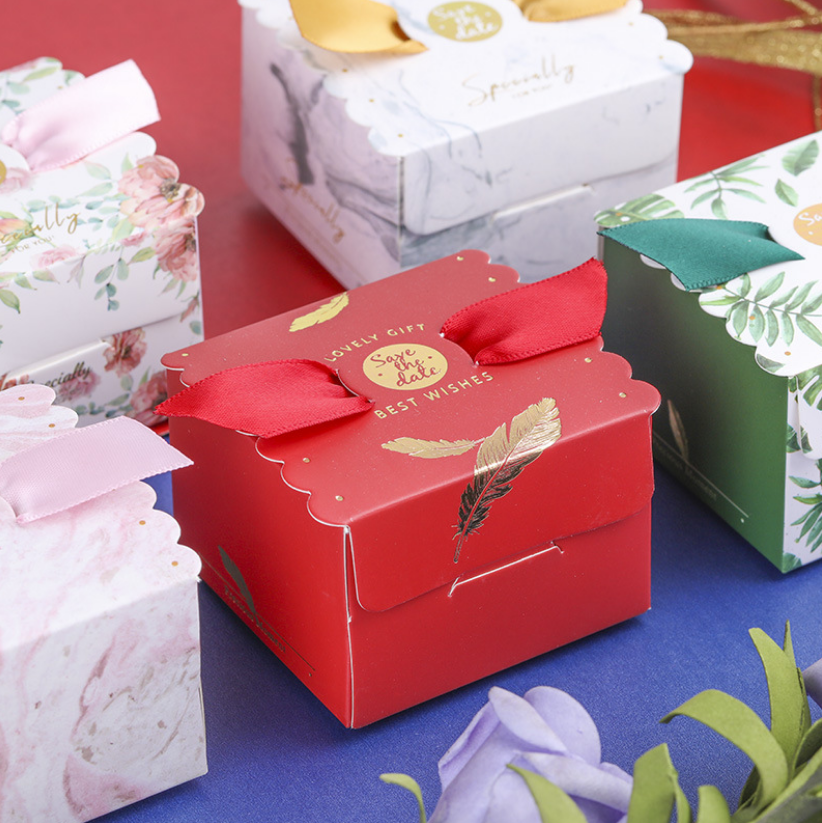 韩式创意结婚方形喜糖糖盒子中式糖果纸盒满月喜糖袋欧式结婚用品批发(定制款图片仅供参考)详情图2