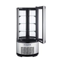 ARC-100R/GF-350蛋糕冷藏柜三面圆形透明玻璃风冷冷藏展示柜食品饮料保鲜商用展示