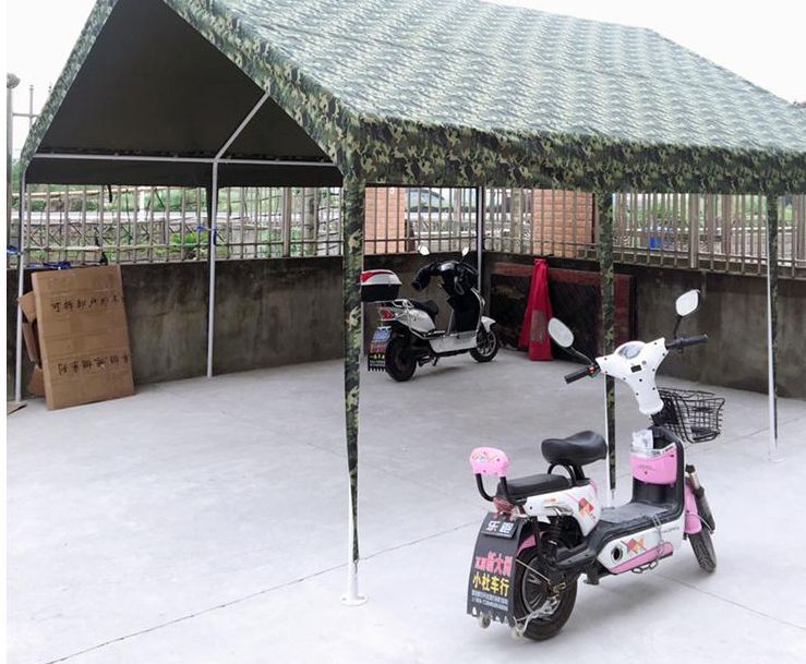 Carport, car parking shed, household rain and sun protection simple rain shelter, outdoor mobile warehouse tent, courtyard sunshade canopy Item Picture