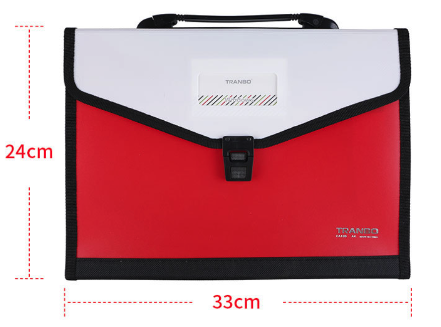A4 size 13-layer solid color gauze pattern two-color spliced hand-held organ bag pic 7