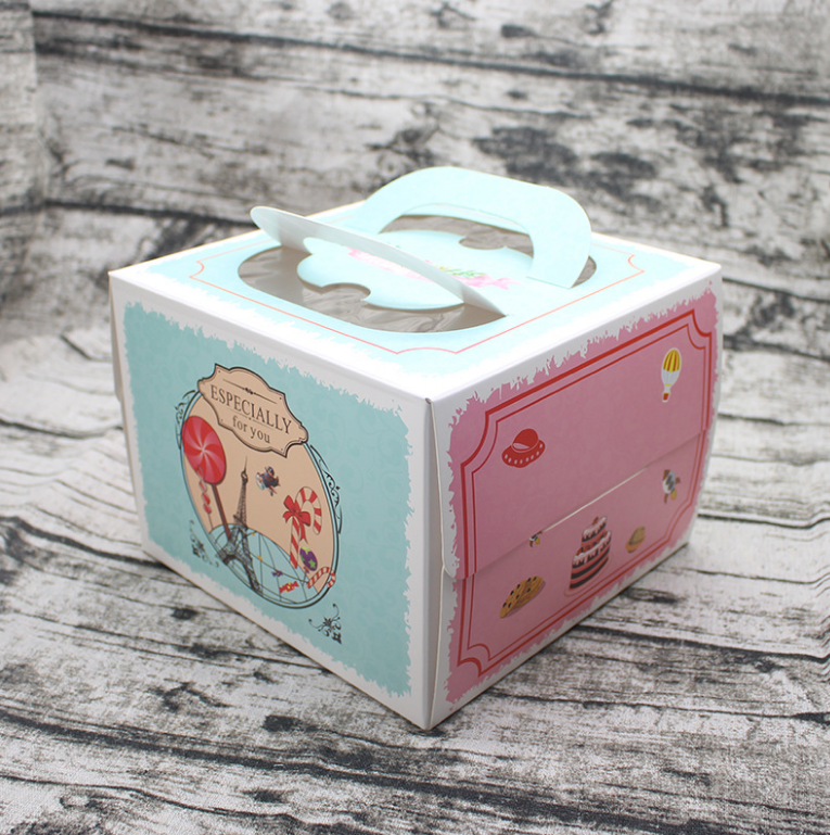 私人定制韩式/欧式彩色蛋糕盒8寸（定制款图片仅供参考）详情图3