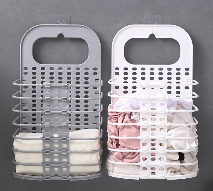 Household foldable dirty clothes basket, bathroom, wall-mounted dirty clothes basket, clothes and toys storage basket, bucket basket detail image 2