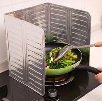 Gas stove aluminum foil oil baffle Heat insulation plate kitchen cooking oil baffle household stove top oil splash damper