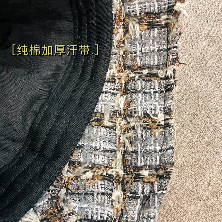 KK HAT Japanese-style unique custom fabric bucket hat autumn and winter new style, versatile and good-looking on the street, small wide hat industry detail image 7