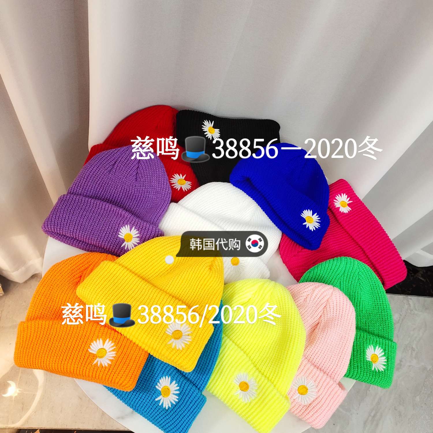 针织韩版毛线帽简约