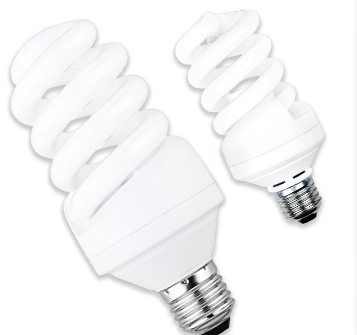 Energy-saving lamp small spiral three-color export quality