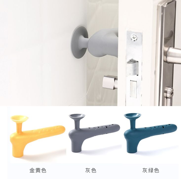 门把手防撞垫 儿童安全硅胶门把手套 带吸盘防撞手套 门拉手防碰