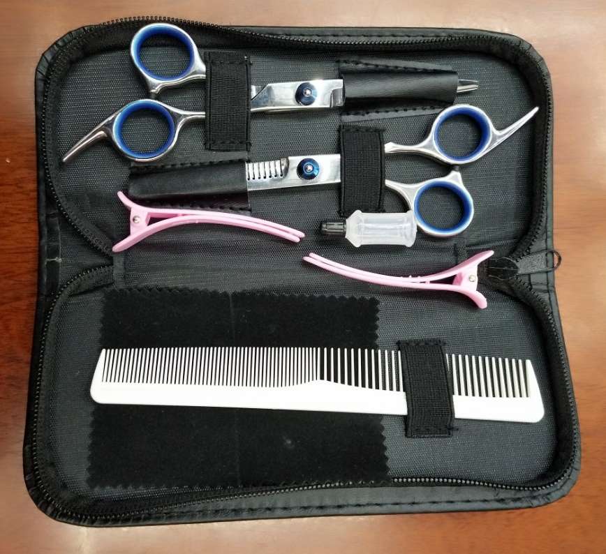 Hairdressing scissors set, hairdressing scissors, beauty and hairdressing scissors eight-piece set content set full figure