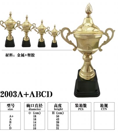 2003C金属奖杯