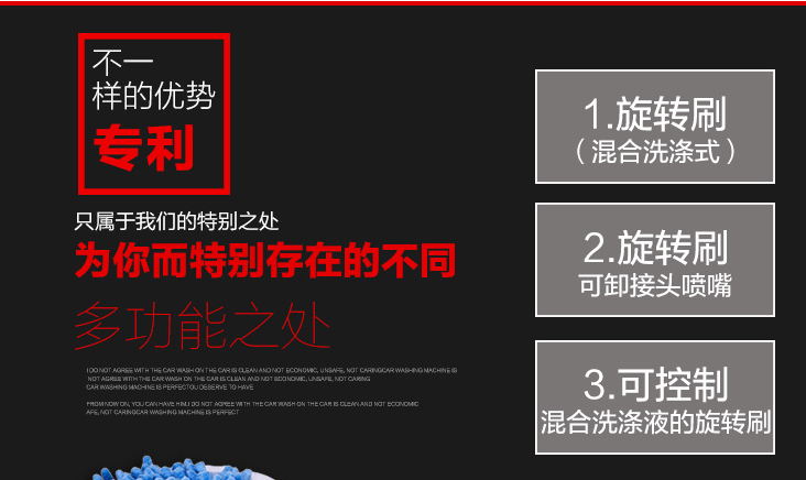 全自动旋转洗车刷家用洗车神器洗车工具软毛刷擦车拖把长柄通水刷详情图1
