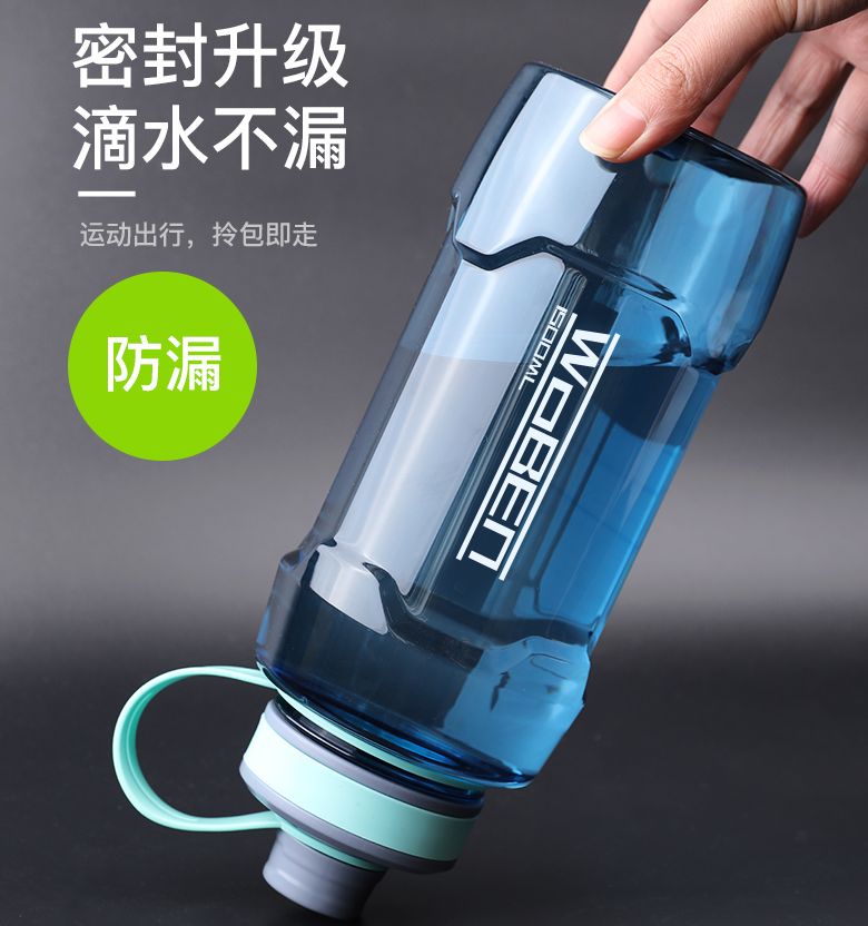 创意便携防漏太空杯/厂家直销创意塑料杯白底实物图