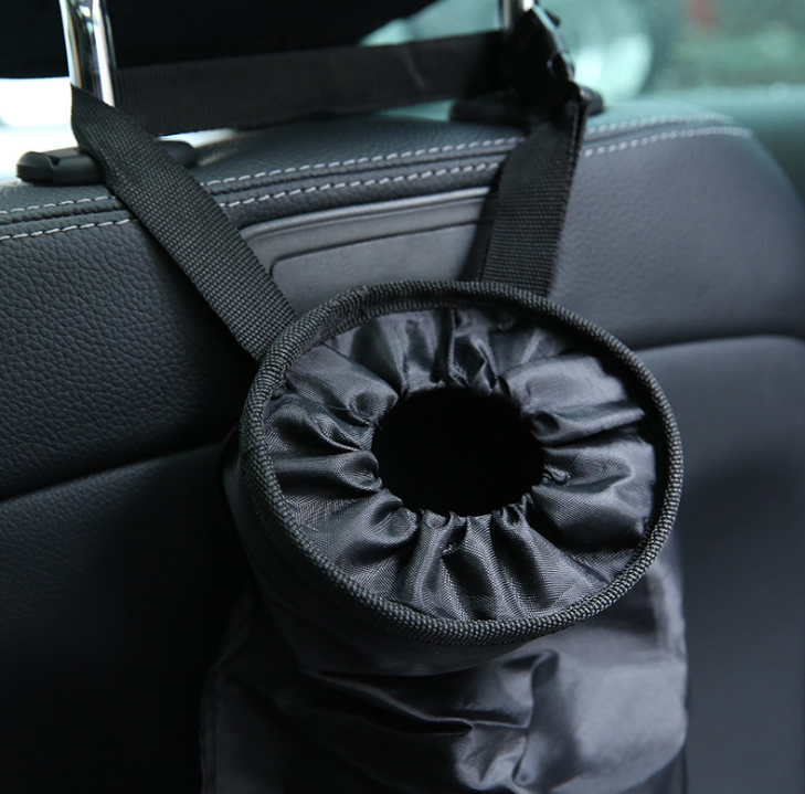 车载环保垃圾袋 汽车座椅背收纳挂袋 车用杂物袋 头枕内置置物袋详情图5