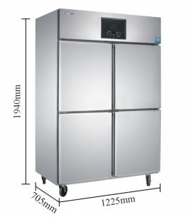 Freezer Commercial vertical two-door kitchen freezer Six-door stainless steel freezer Freezer freezer Four-door freezer tube/Bundy tube