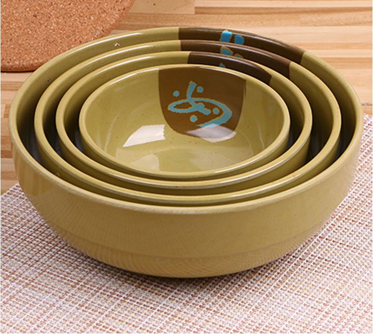 Melamine tableware wholesale noodle bowl soup bowl snack bowl dessert bowl imitation porcelain tableware series thumbnail