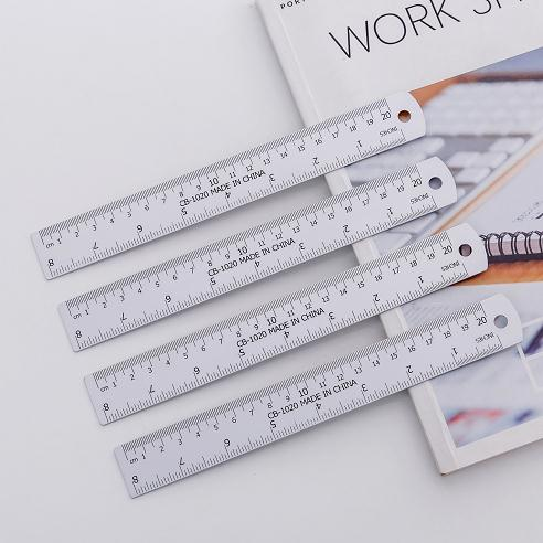 Mingqiang 1020 20 cm aluminum alloy ruler for office use detail image 1