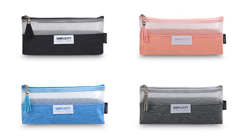 简约初中生高中生高颜值网红日系多功能文具袋文具盒少女笔袋考试学生用文具收纳细节图