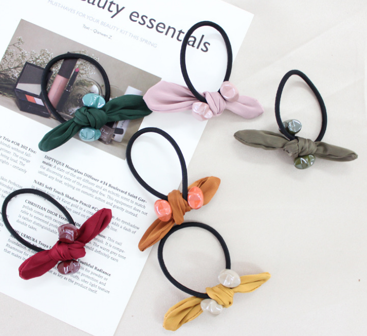 Yiwu's best-selling items: Instags-style Korean style hot sales, girls and children's fabric star hair bands, hair accessories. Factory direct sales, 5 sets detail image 3