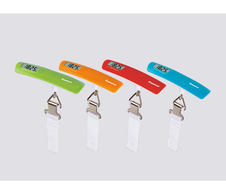 14192-713E Portable electronic luggage scale, 50kg multi-color long strip portable luggage scale, high-quality for foreign trade detail image 5