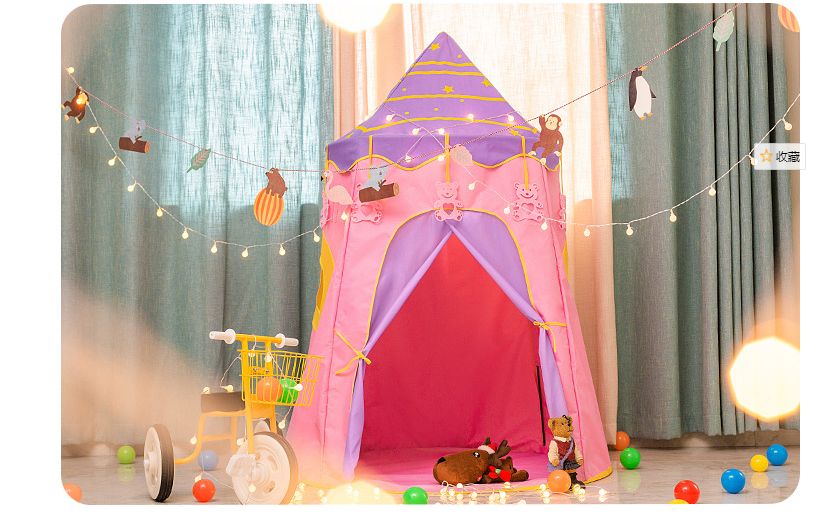 Factory direct sales of children's tents, boys' and girls' starry sky game houses, prince and princess tents, yurts Item Picture