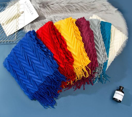 Warm Spring And Winter National Wind Su Jacquard Polyester Cotton Scarf Shawl