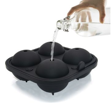 New silica gel 4 ice ball silica gel ice ball mold four hole ice ball mold bar ice maker