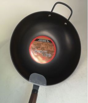 Genuine stainless steel wok, uncoated gas-nitrogen wok, gift wok, stir-frying king wok Specification image