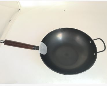 Genuine stainless steel wok, uncoated gas-nitrogen wok, gift wok, stir-frying king wok