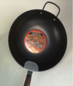 Genuine stainless steel wok, uncoated gas-nitrogen wok, gift wok, stir-frying king wok detail image 3
