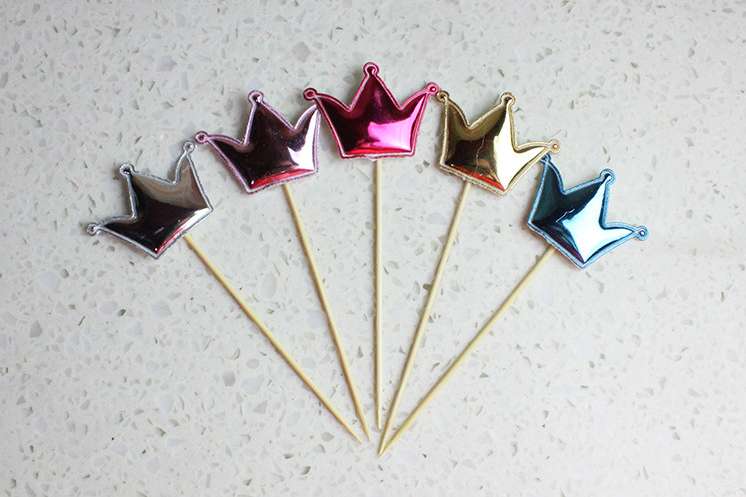 5pcs蛋糕🍰装饰Pu白底实物图