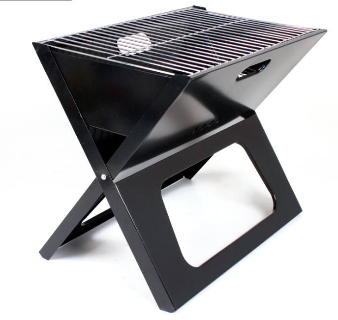 The new outdoor X-shaped thickened folding charcoal grill and portable creative grill are only for foreign trade and export detail image 1