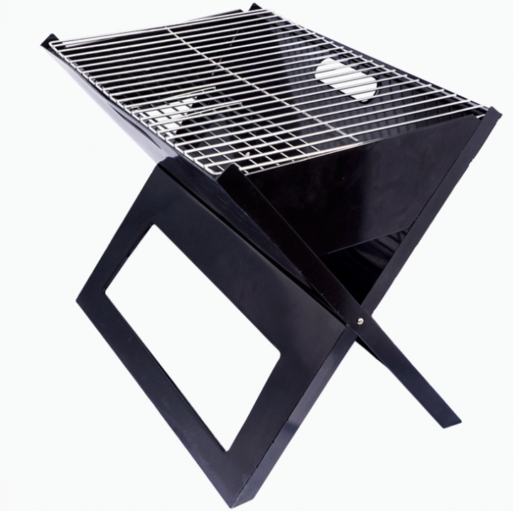 The new outdoor X-shaped thickened folding charcoal grill and portable creative grill are only for foreign trade and export detail image 2