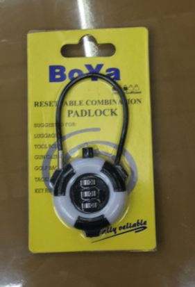 Combination lock, football combination lock, long steel wire