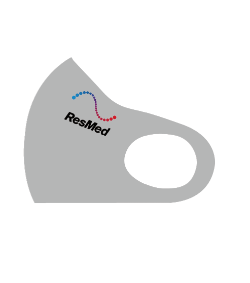 Customized masks with advertising logos