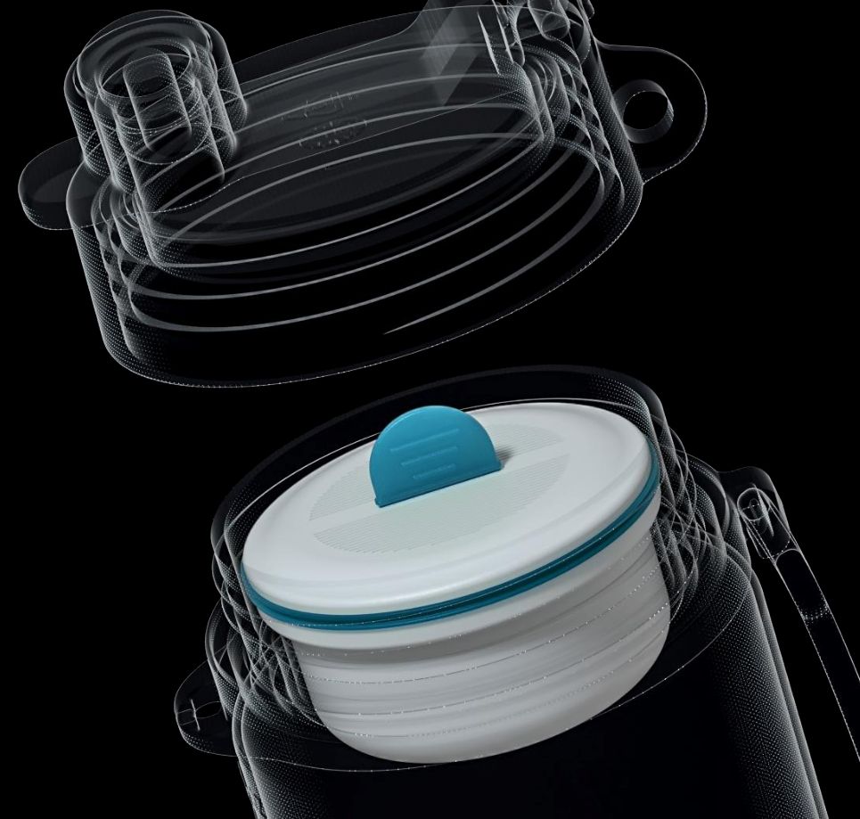 The activated carbon water bottle filter element is recommended for water bottles with ladder diameter of 50mm below 50 ° C