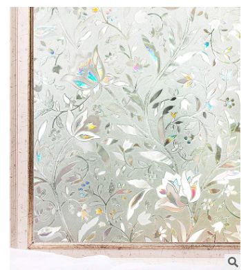 Haomei wholesale 2D non-adhesive electrostatic glass film bathroom printed glass sticker