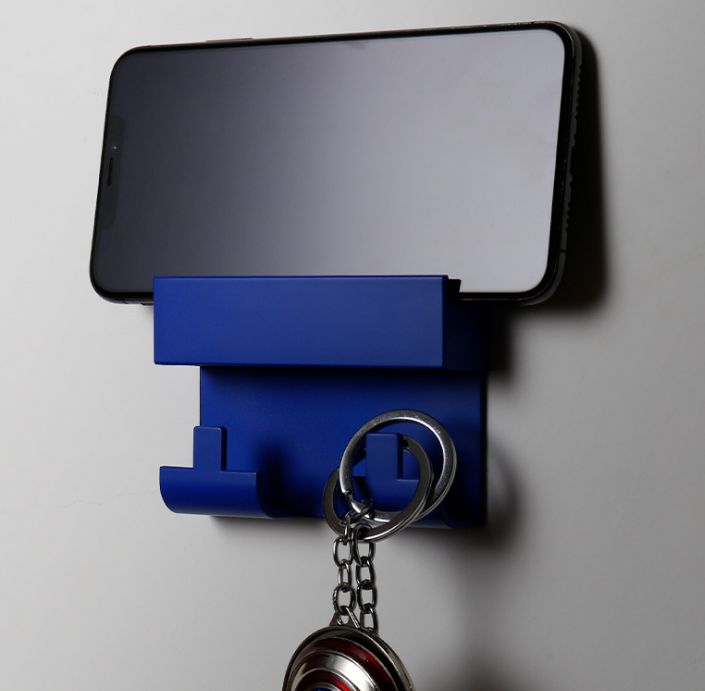 Wall U S B five-hole socket Champagne Gold Lazy mobile phone charging stand Paste creative fixed mobile phone stand