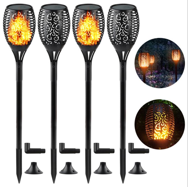 Long torch xf-6006 cross boundary hot style solar flame lamp outdoor waterproof torch lamp garden landscape lamp decorative lawn lamp thumbnail