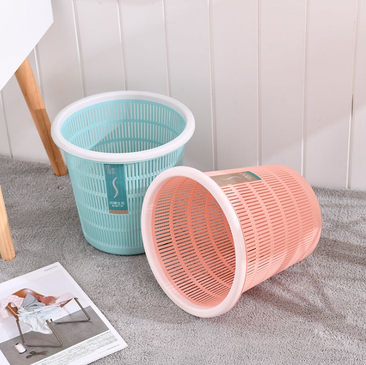 Creative and fashionable home hollowed-out trash can