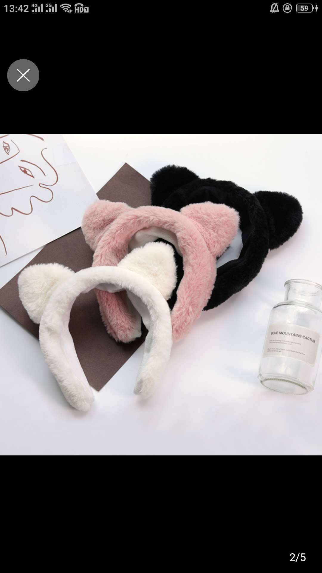 Korean version of cute and playful cat ears