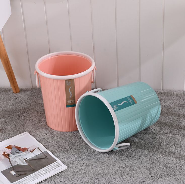 Simple, sturdy and durable household double-ear classified trash can small size details Picture