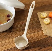 Creative wheat straw filter spoon Kitchen household soup filter spoon oil filter