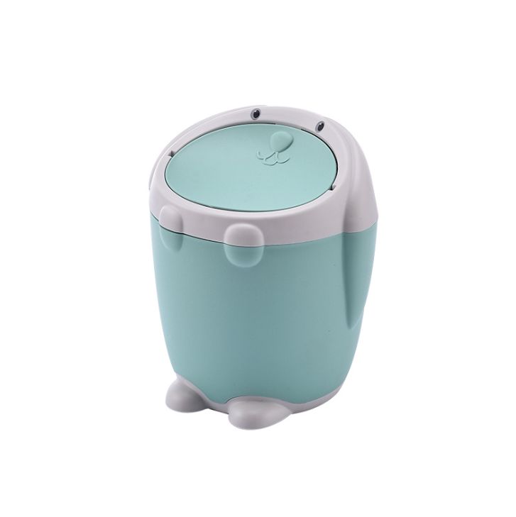 Cartoon little white rabbit desktop trash can Application Scenario