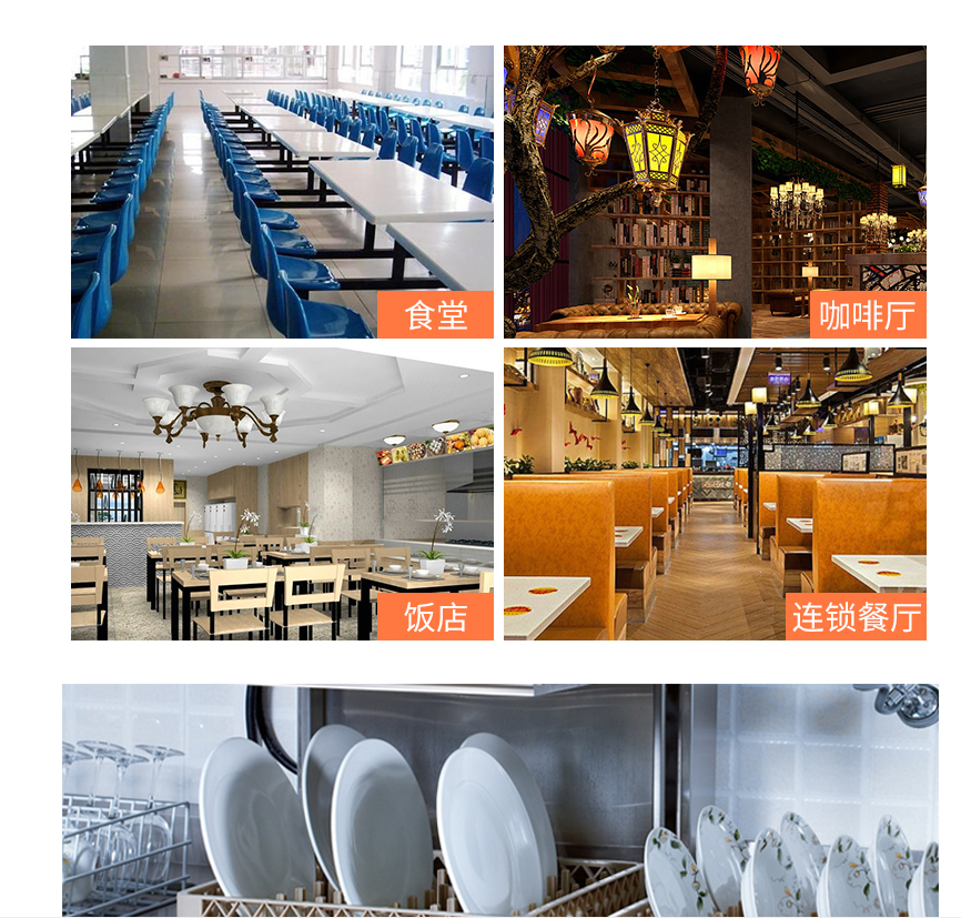 揭盖式商用洗碗机全自动餐饮设备西餐厅酒吧饭店一体式刷碗机650*700*1340/1850mm详情图8