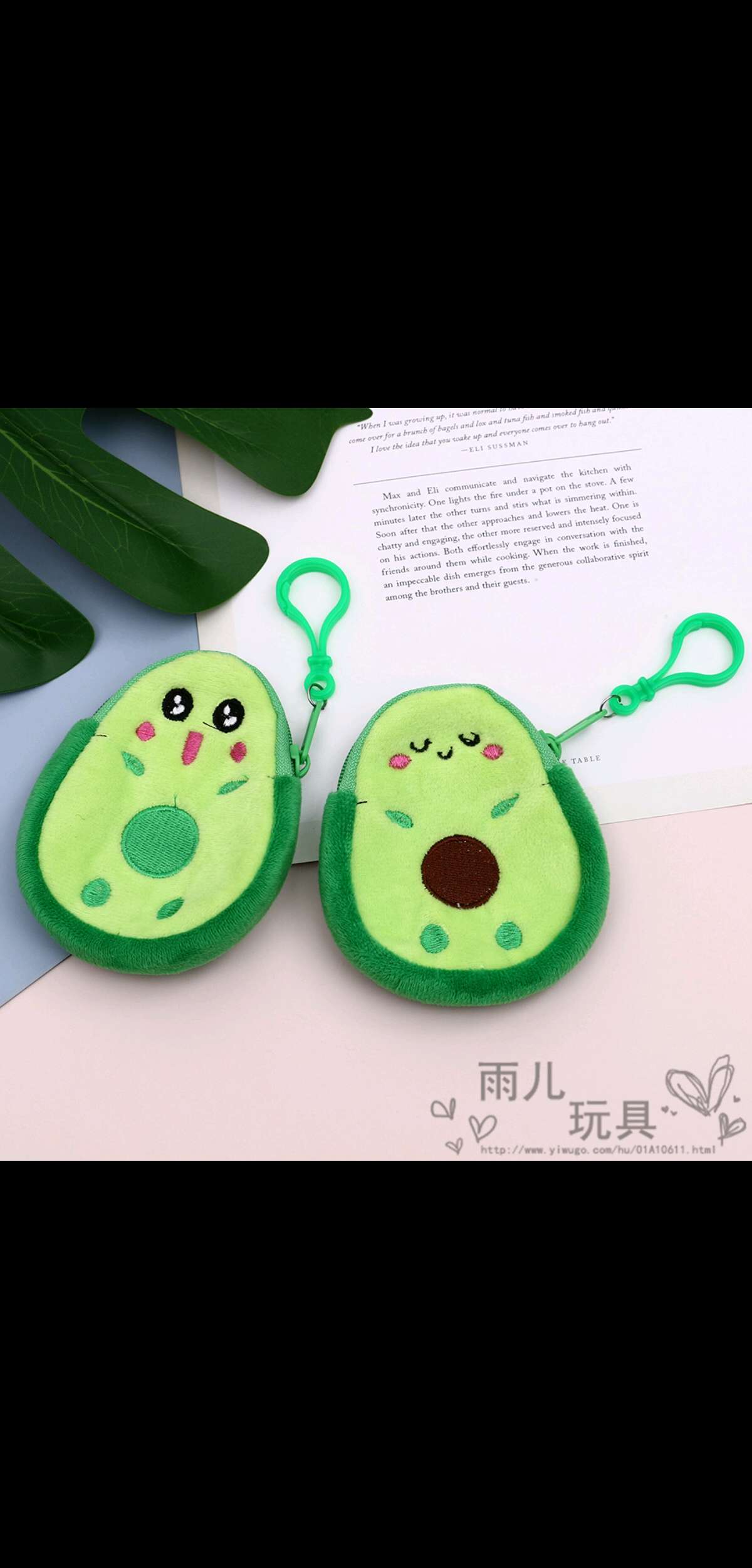 零钱包女小钱包迷你可爱韩国钥匙包牛油果小包挂钩学生硬币零钱袋详情图2